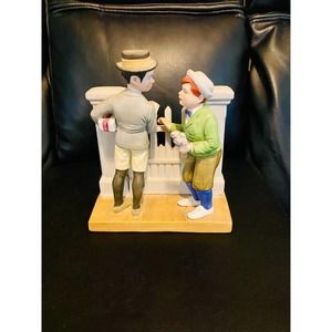 Norman Rockwell Vintage 1980’s “The Rivals” Figurine In Fine Porcelain
